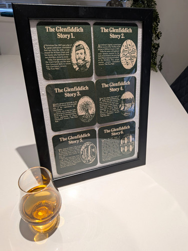 Framed vintage glenfiddich - vintage,