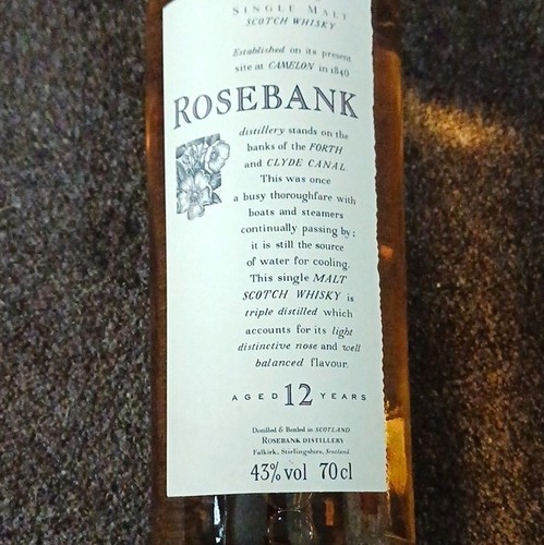 Rosebank year single - single, malt